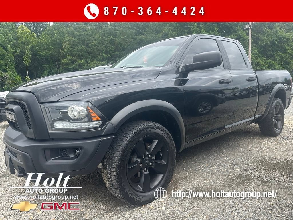 2019 RAM 1500 Classic Warlock in Black — front three-quarter view