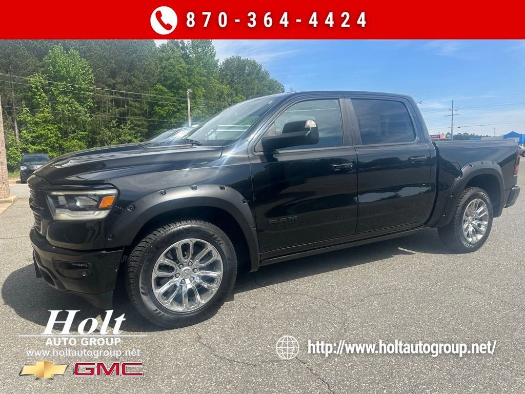 2019 RAM 1500 Rebel in Black — front three-quarter view