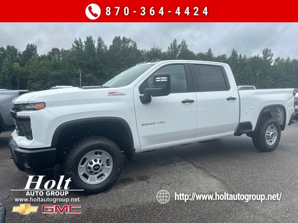 2026 Chevrolet Silverado 2500 HD WT in Summit White — front three-quarter view