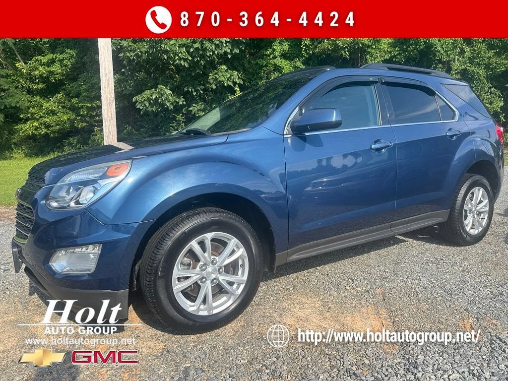 2016 Chevrolet Equinox LT in Patriot Blue Metallic — front three-quarter view