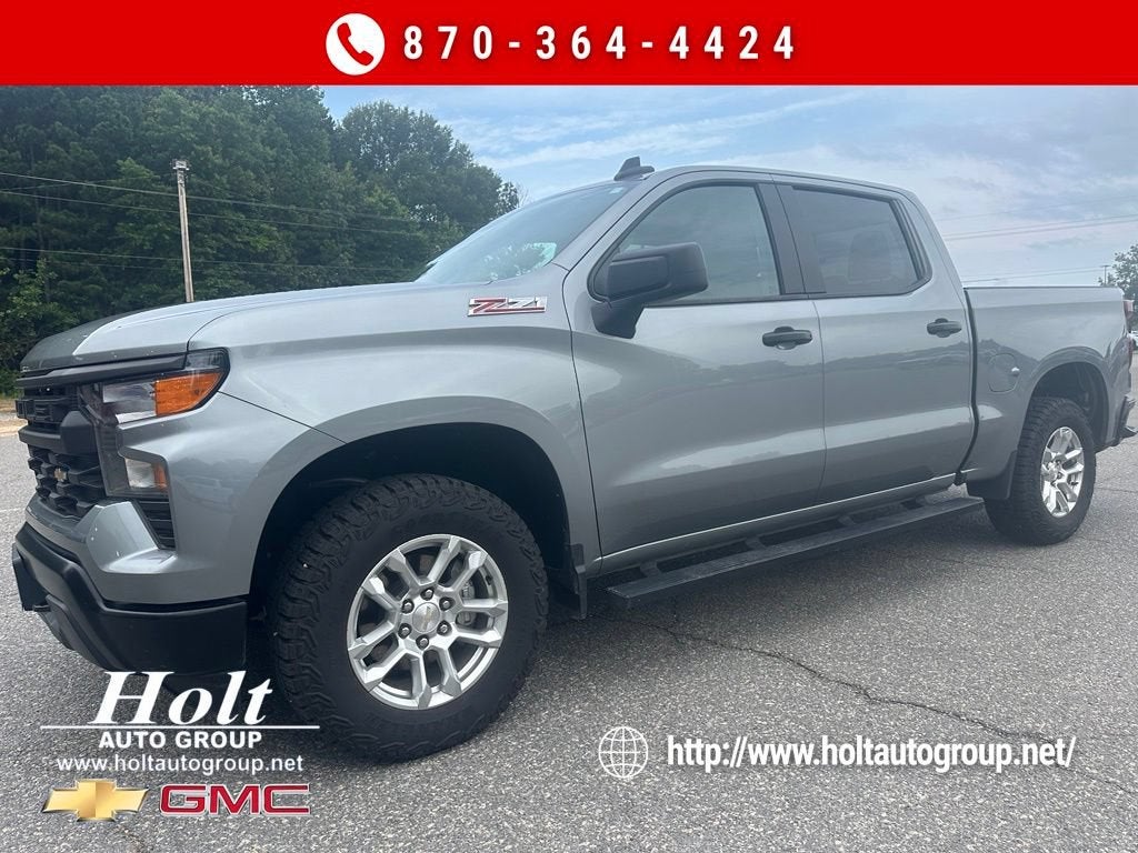 2024 Chevrolet Silverado 1500 WT in Sterling Gray Metallic — front three-quarter view